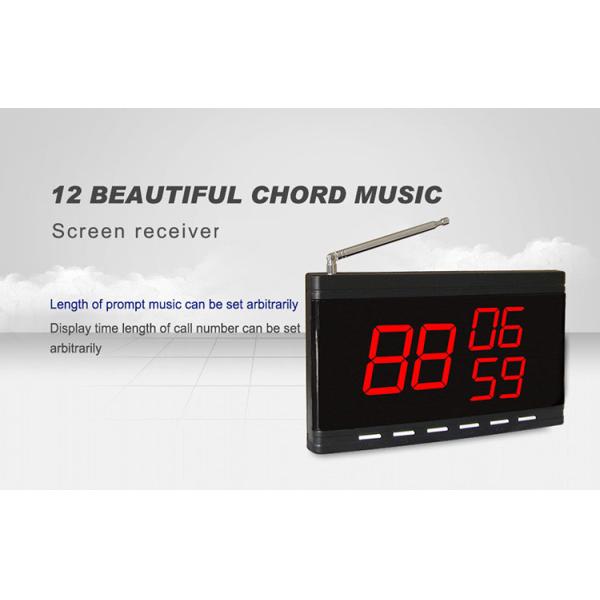 wall mounted 3 groups call numbers display panel of wireless waitress calling system