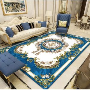 Persian Pattern Polyester Fiber Living Room Floor Carpet Stripping Special Style