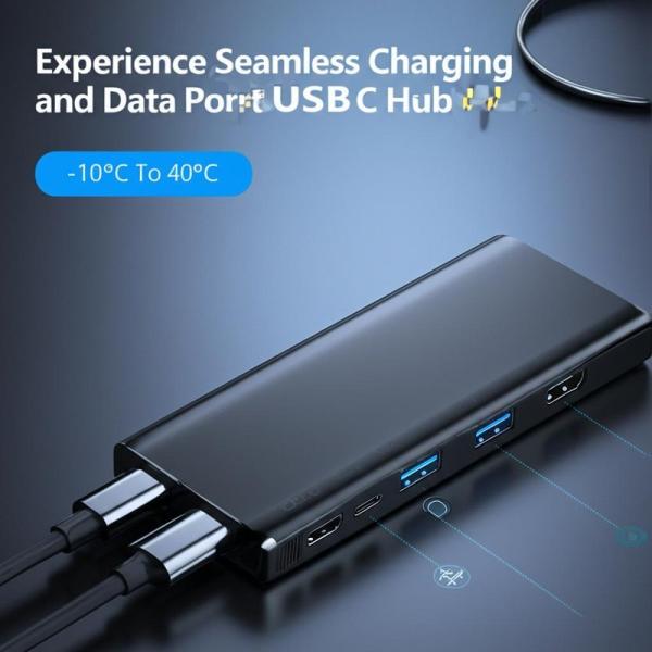 Buy Compact Design Multiple USB C Hub for Optimal Performance 4.5 X 1.2 X 0.4 Inches at wholesale prices