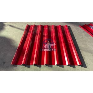 7 rib trapezoidal roofing sheet roll forming machine