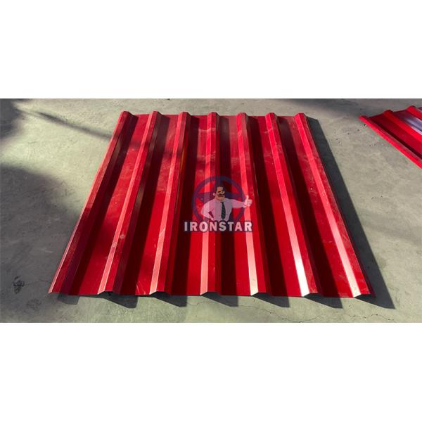7 rib trapezoidal roofing sheet roll forming machine