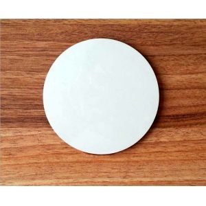 Wholesale 10*10cm Round Blank MDF coaster with white top for DIY printing