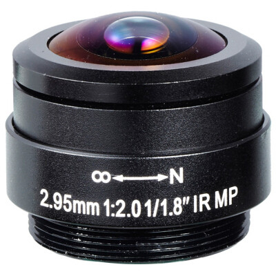 Buy 1/1.8" 2.95mm Megapixel F2.0 CS mount 178degree wide-angle fisheye lens at wholesale prices