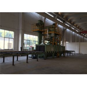 Profiles / Box Section Vertical Shot Blasting Machine , Rust Removal Conveyor