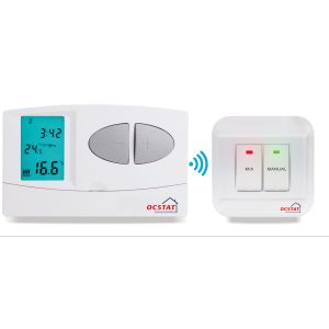 China Wireless Digital Electric Heat Thermostat RF CE LVD ROHS Certification on sale