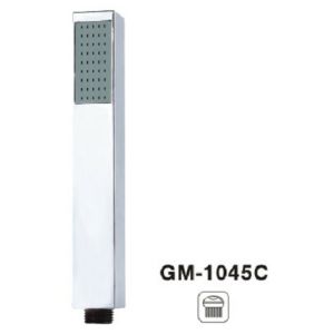 Slim Square Customized Color Handheld Shower Sprayer Hand Polished Chrome Shower