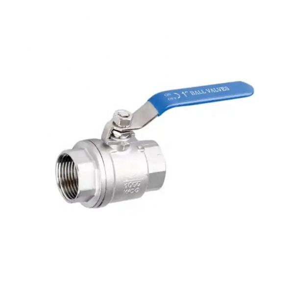 Buy Stainless Steel 201 Iron Ball 2pcs Female Threaded Ball Valve DN25 for Your Equipment at wholesale prices