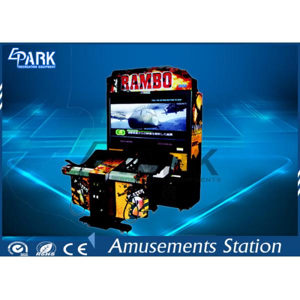 55 Inch RAMBO 2 Shooting Arcade Machines For Game Center Digital 3d Display