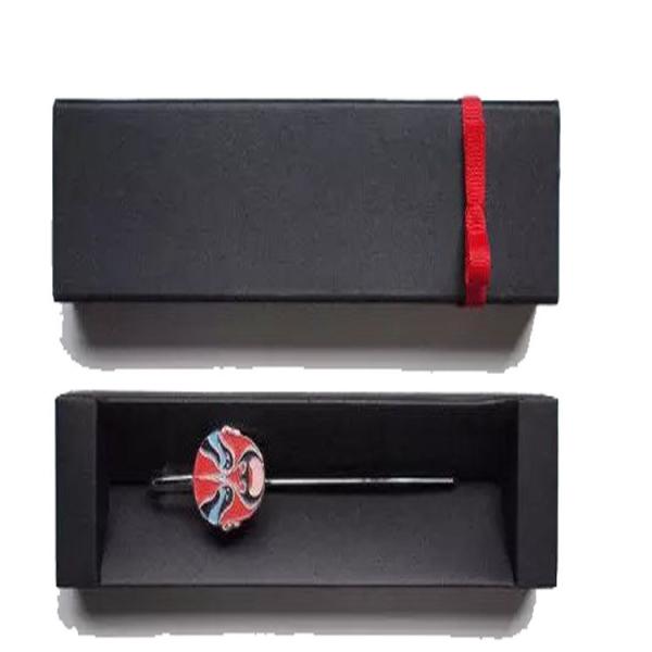 bespoke black bookmark gift box flat color paper bookmark box set up rigid bookmark box