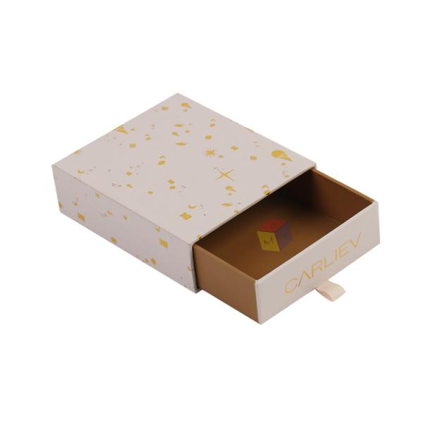 Cheap Paper Pull Out Slide Drawer Small Customize Jewelry Box Gift Packaging With Logo