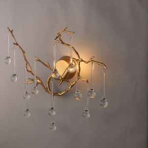 Brass Button Control Modern Wall Lamp Chandelier Wall Lights