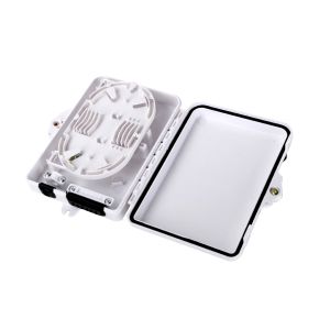6 Cores Fiber Optic Distribuction Box White Case ABS For Outdoor Use