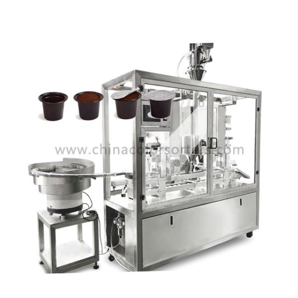 Buy 2300kg 60mm 1000L/Min Rotary Coffee Pod Filling Machine at wholesale prices