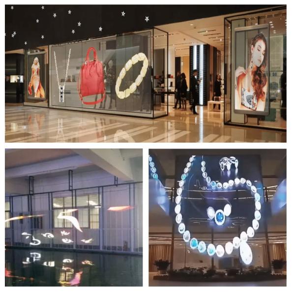 Outdoor LED Mesh Display P10mm Nation Star SMD LED Film Type Self Adhesive