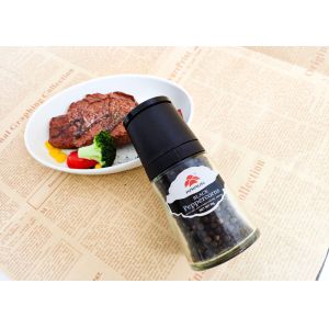 Selectable Filler Glass Pepper Grinders with Reusable Glass Jar Grinding