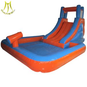 Hansel popular outdoor commercial bouncy castles water slide with pool fr