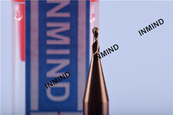 SiN Coating , Ball Nose End Mill , standard type R0.75 , 1.5mm Germany Qulaity , Copper Colour , 2 Flute