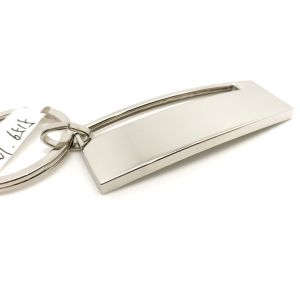 Zinc Alloy Metal Keychain Holder Available for Personalization