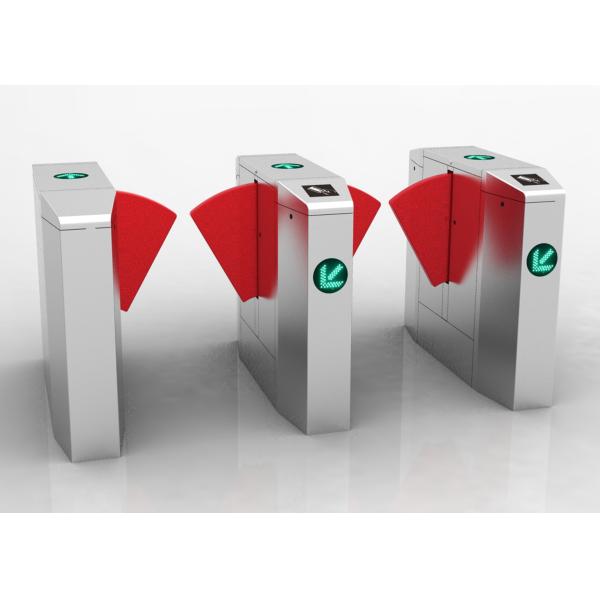 Railway Station Exit Flap Barrier Turnstile Pedestrian Width 550mm Automatically