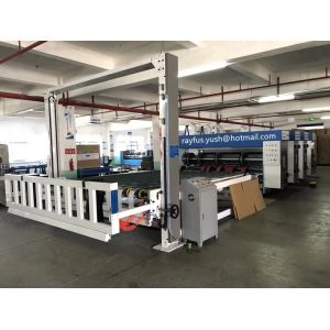 Flexo Printing Slotting Machine Die Cutting Stacking Carton Box Manufacturing