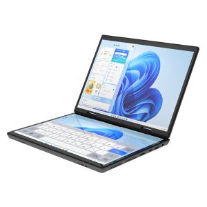 HL108D 2025 New 10.5inch 2 In 1 YOGA Business Laptop Tablet Intel N95 12th Gen 3.4GHZ DDR4 Dual Display Double Full Touch Screen Laptop