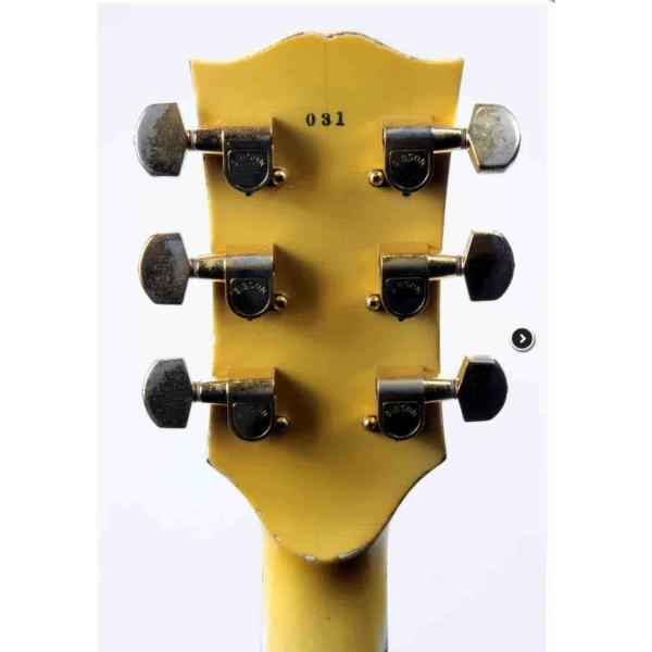 Custom Heavy Relic Randy Rhoads 1974 Antique Electric Guitar in White Cream Color