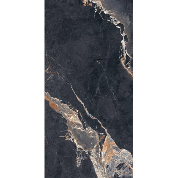 Zeus Apollo Glazed Porcelain Glass Floor Ceramic Tile 600*1200/Mm² Black