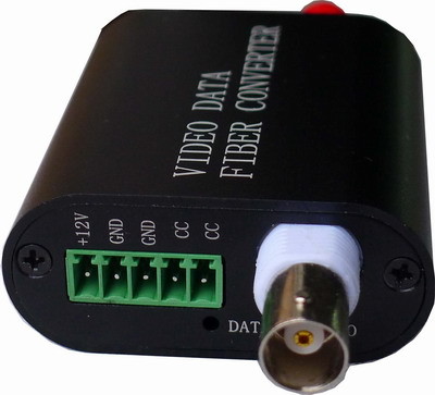 Mini 1-ch video with 1-ch Contact Closure to fiber multieplxer,video with