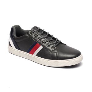 China Black Antiskid Men'S Breathable Casual Shoes PU Upper on sale