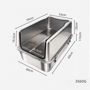 Waterproof UV Sanitization Smart Litter Box Waste Receptacle