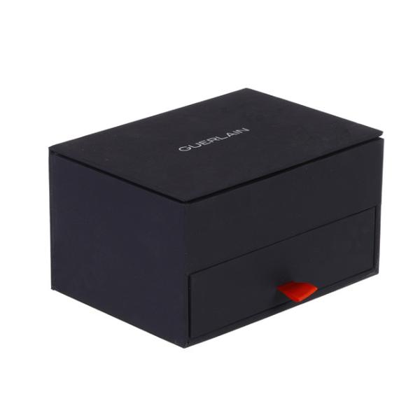Soft Touch Hard Rigid Cardboard Custom Brand Logo Luxury Gift Box Packaging With Sliding Drawer
