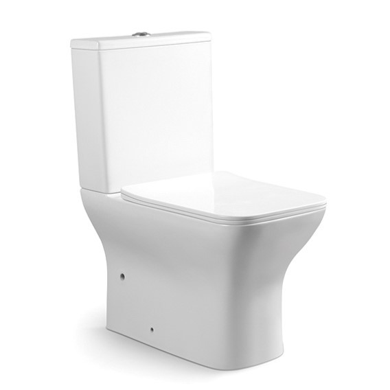 Buy Bathroom Two Piece Siphonic Toilet Rimless ADA Compliant Cupc Approved at wholesale prices