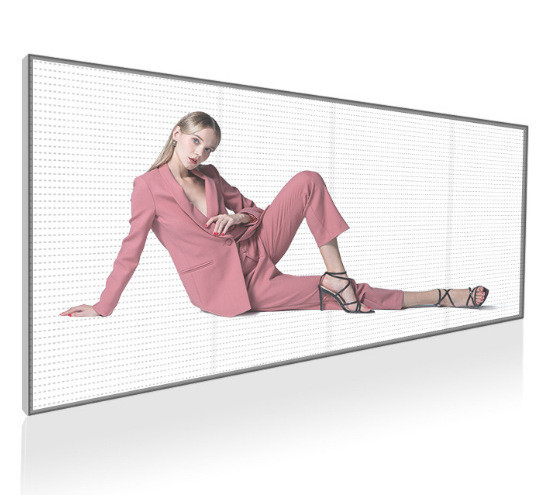 Buy Pixel Pitch P3.91-7.82mm Transparent LED Video Screen For Restaurant Hotel at wholesale prices
