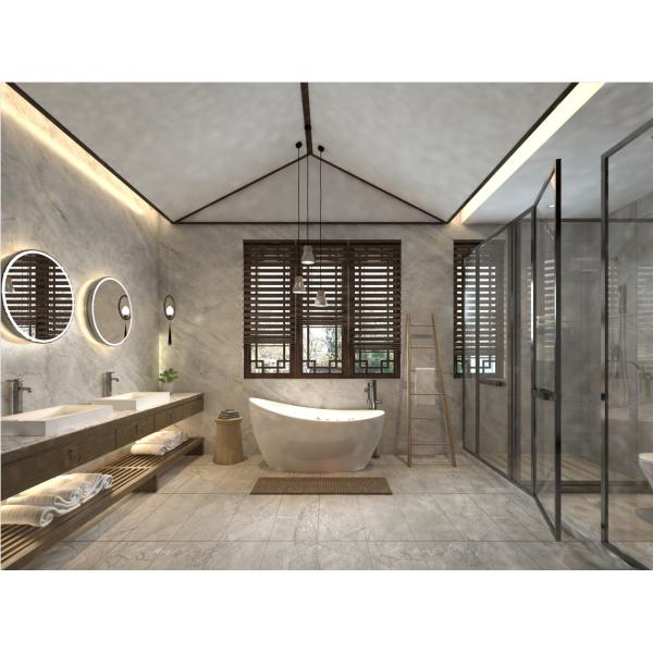 4mm Yellow Marble Look Sheet Vinyl Flooring Formaldehyde Free Fireproof Abrasive GKBM Greenpy GL-S5545-2