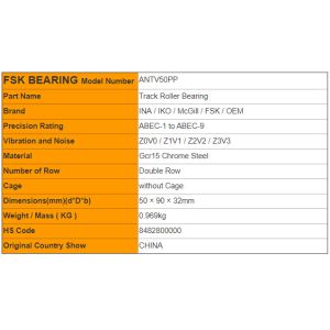 OEM / ODM Metric Needle Bearings Double Row with Gcr15 Material