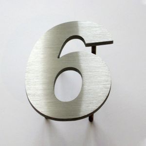 Long Durable SS 304 3D Metal Letters For Wall Customized Color Size