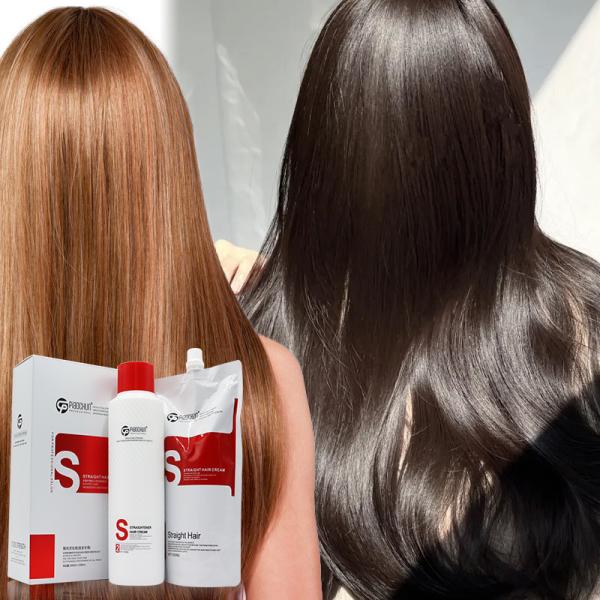 Salon Use Hair Protector Cream For Straightening , Frizz Control Cream Long