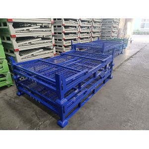 Padlock Locking System Collapsible Pallet Cage With ISO9001 Certificate