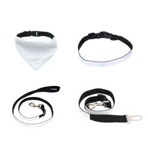 Durable Pet Cat Vehicle Leash Adjustable Car Safety Sublimation Dog Seat Belt