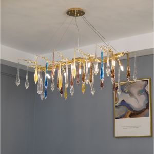 110 - 240V G9 High End Pendant Lights Artificially Blown Bubble Glass