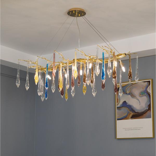 110 - 240V G9 High End Pendant Lights Artificially Blown Bubble Glass