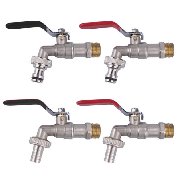 1/2"-1" Garden Water Tap-10-110℃ Outdoor BSP Thread Connection Brass Bibcock