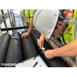 ASTM A335 P9 High Frequency Welding Solid Finned Tube with Alloy Fins For