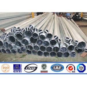Galvanization Electrical 100ft Steel Power Pole Grade One Protect Level