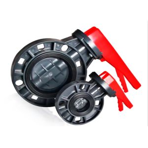 IECEE A182 F316 Irrigation PVC Flanged Butterfly Valve / Butterfly Flange Valve