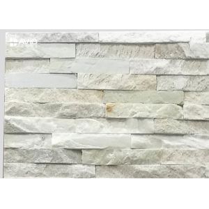 Variegated Quartz Cultured Stone Wall Panels High Temperature Resistance