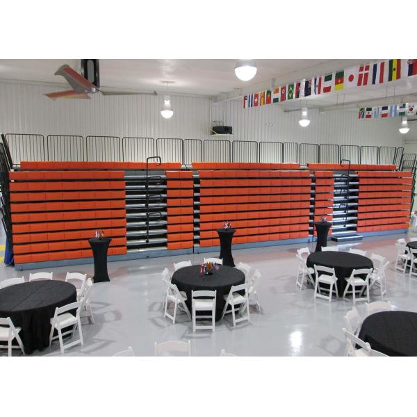 Buy Freestanding Echo Retractable Grandstands Cost Effective Polymer Bench at wholesale prices