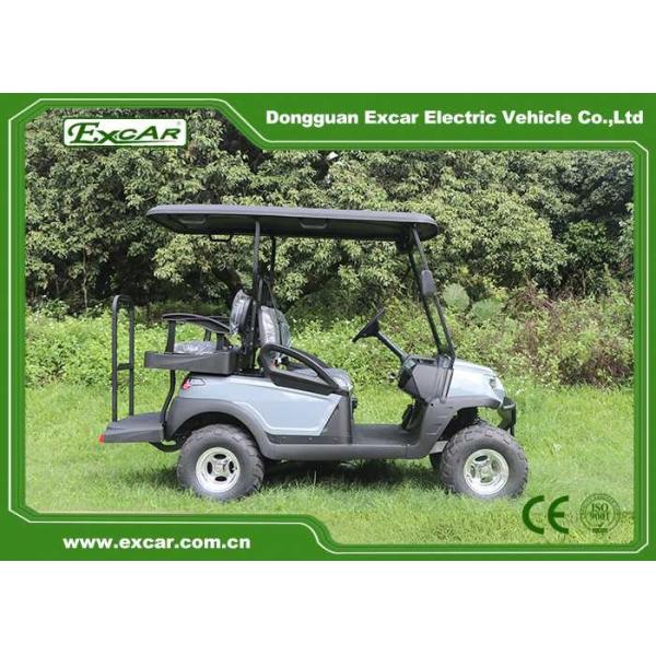 4 Seats Electric Golf Carts , Popular 48V Electric Golf Buggies With Caddle Plate