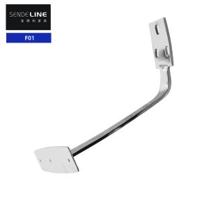 Ergonomic Office Chair Armrest Replacement Chrome Plated Iron Chair Armrest