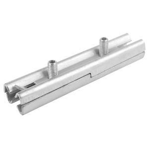 China Double Screw Splice Locks , Galvanized Carbon Steel Tubular Handrail Connector on sale